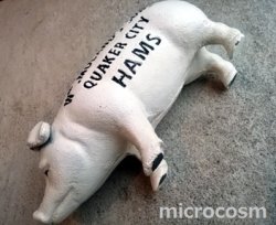 画像2: ピギーバンクHams Standing Pig Bank/WH