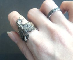 画像4: DECO 傷ついたカラスのリングGD