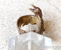 画像2: DECO 傷ついたカラスのリングGD