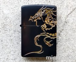 画像1: ZIPPO 2BKG-DRAGON