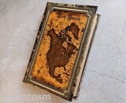 画像1: ブックストレージボックス/antique map BR-A