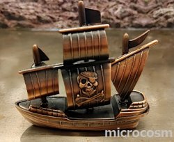 画像1: レトロダイキャストシャープナー/海賊船(ドクロ)
