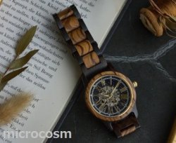 画像3: EINBAND木製ウォッチFriedenBL 自動巻き40mm