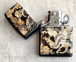 画像3: ZIPPO 二面鳳凰 黒金