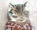 画像2: ナタリー・レテ 壁掛け時計/キャットtabby (2)