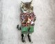 ナタリー・レテ 壁掛け時計/キャットtabby