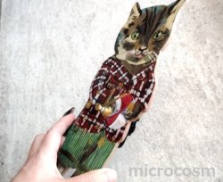 画像3: ナタリー・レテ 壁掛け時計/キャットtabby