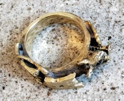 画像3: 【現品限り】DECO ネズミかくれ家リングGD