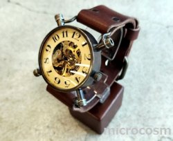 画像3: はる時計ハンドメイドウォッチ　手巻き1号BR/丸文字(手巻き)