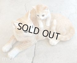 画像2: アニマルオブジェ/親子のビスケットとら猫