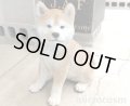 アニマルオブジェ/お座り秋田犬 大