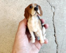 画像7: アニマルオブジェ/お座りビーグル小