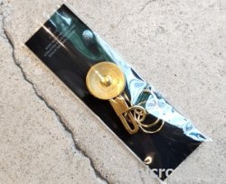 画像2: ブラスボタンキーホルダー