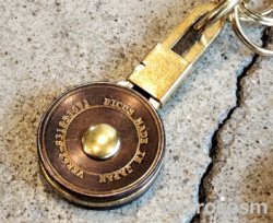 画像6: ブラスボタンキーホルダー