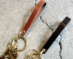 画像4: ブラスシューホーンレザーキーホルダー