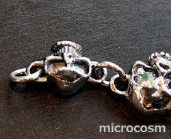 画像6: SV925ブレスレット/スカルCZ204