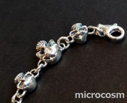 画像5: SV925ブレスレット/スカルCZ204