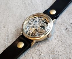 画像2: RebicハンドメイドウォッチRER-26B/SN-BK(手巻き)