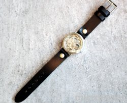 画像3: RebicハンドメイドウォッチRER-26B/SN-BK(手巻き)