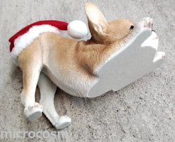 画像7: アニマルオブジェ/サンタチワワ