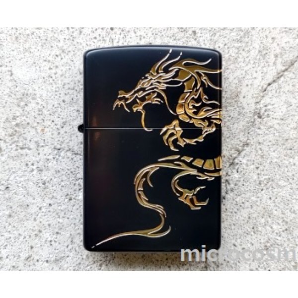画像1: ZIPPO 2BKG-DRAGON (1)