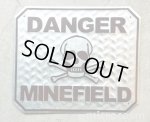 画像: アンティークメタルエンボスプレート/DANGER MINEFIELD