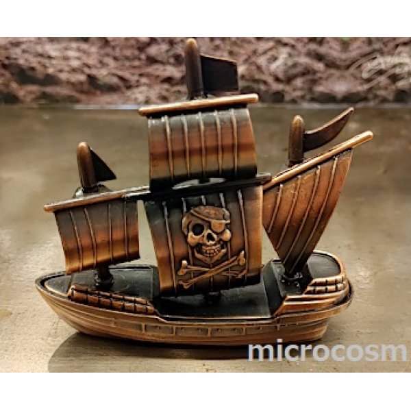 画像1: レトロダイキャストシャープナー/海賊船(ドクロ) (1)