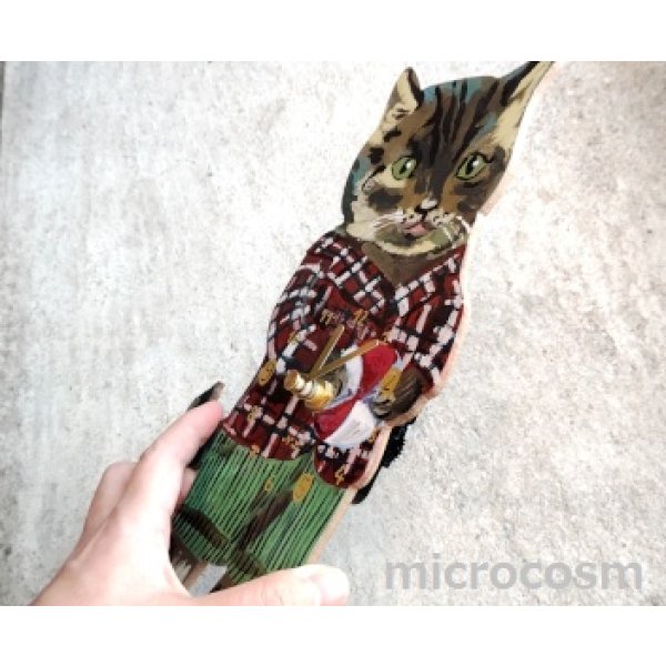 画像3: ナタリー・レテ 壁掛け時計/キャットtabby (3)
