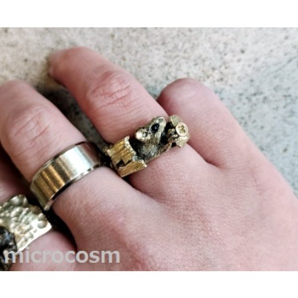 画像4: 【現品限り】DECO ネズミかくれ家リングGD (4)