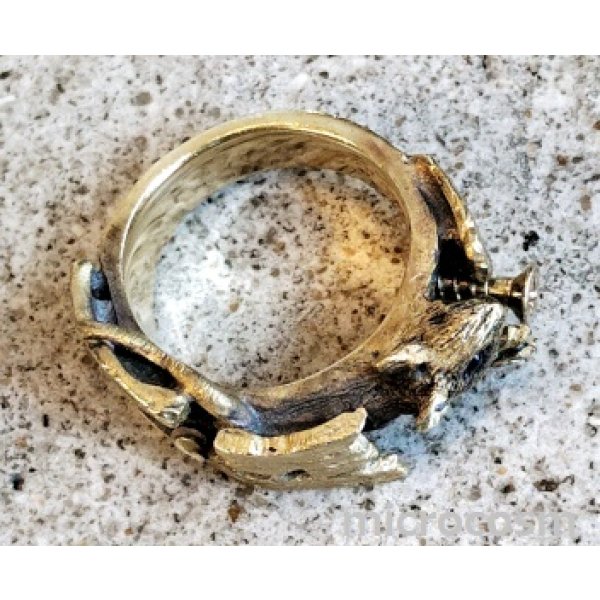 画像3: 【現品限り】DECO ネズミかくれ家リングGD (3)