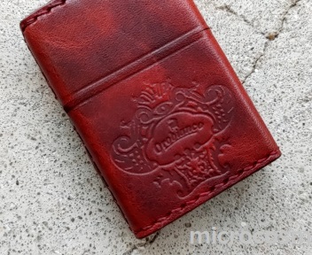画像: ZIPPO オロビアンコORZ-001RD牛革巻き