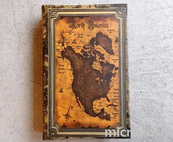 画像: ブックストレージボックス/antique map BR-A