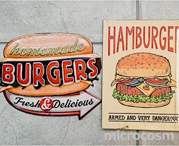 画像: ウッドデザインボード/ハンバーガー