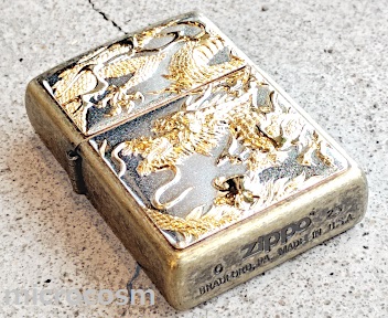 画像: ZIPPO 電鋳板3Dドラゴン