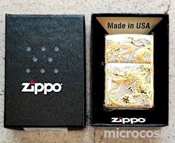 画像: ZIPPO 電鋳板3Dドラゴン