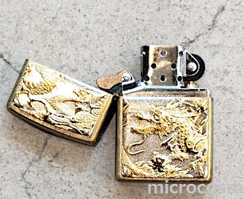 画像: ZIPPO 電鋳板3Dドラゴン