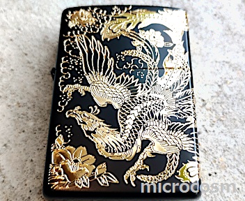 画像: ZIPPO 二面鳳凰 黒金