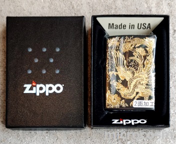 画像: ZIPPO 二面鳳凰 黒金