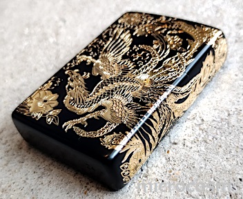 画像: ZIPPO 二面鳳凰 黒金