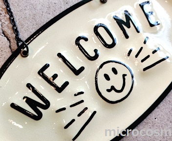 画像: welcomeサイン smile WH