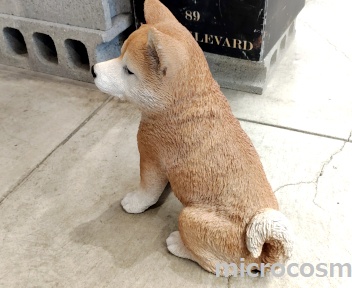 画像: アニマルオブジェ/お座り秋田犬 大